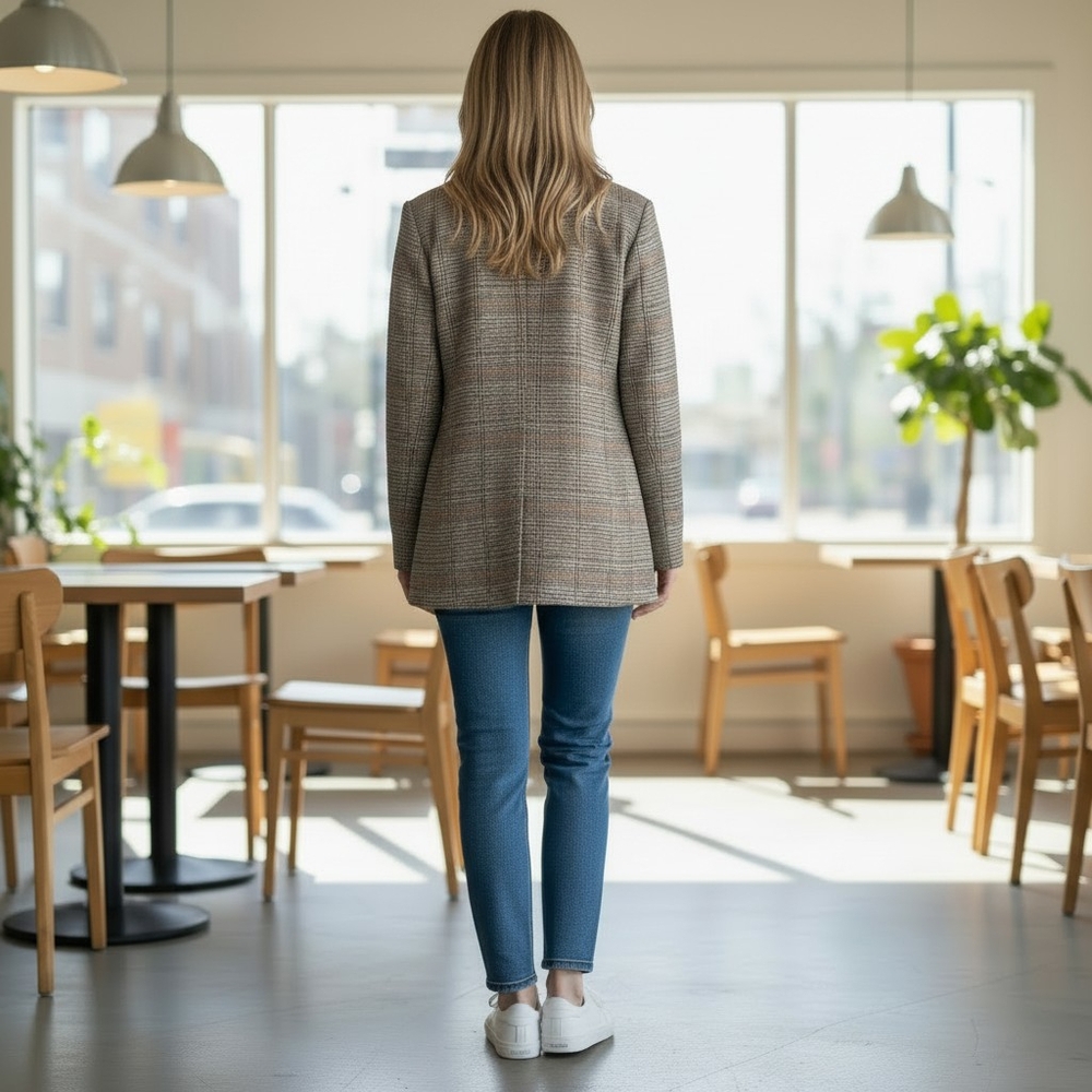 LOFT Heritage Plaid Blazer- Size 16petite-EUC $142 Retail - Picture 2 of 8